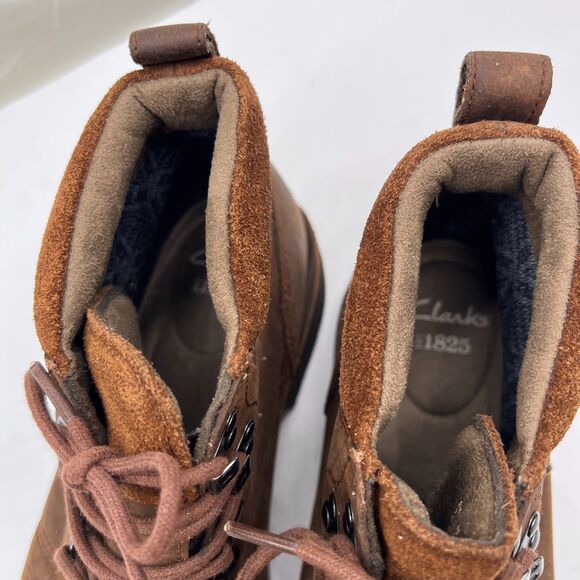 Clarks Mens Lawes High GTX Brown Lea Hiking , Cushion Soft Sz 10 - Picture 8 of 10